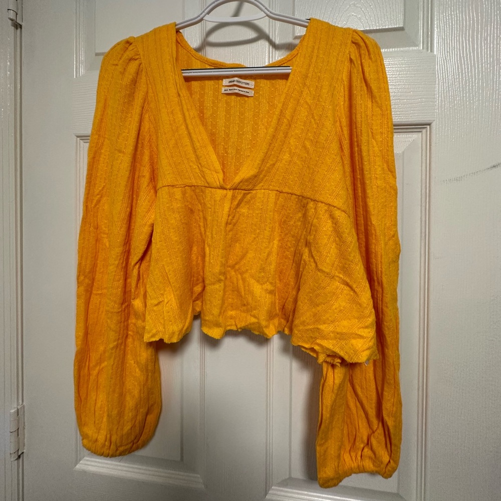 Urban Outfitters orange flowy top